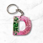 Alphabet Letter Epoxy Resin Beautiful Keychain