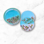 Handmade Epoxy Resin Coasters, Set of 4