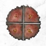Epoxy Resin Trinagle Tea Coaster Gray And Brown Colour Pizza Shape