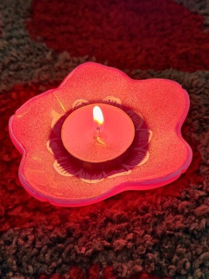 Resin Opaque Ink Candle Holder