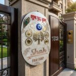Stylish Resin Nameplate for Flats & Villas