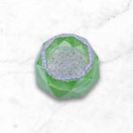Resin Green Dimond Shape Candle Holder