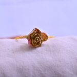 Resin Rose Pendant/ Pink Gold Shine Pendant With Chain