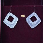 Resin Silver Shine Earrings