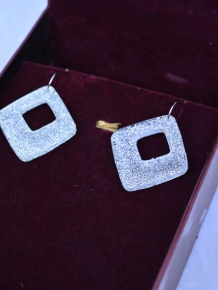 Resin Silver Shine Earrings