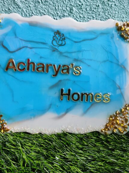 Epoxy Resin Nameplate Glass Finish Glossy Effect