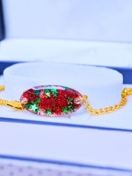 Resin Red Shine Bracelet