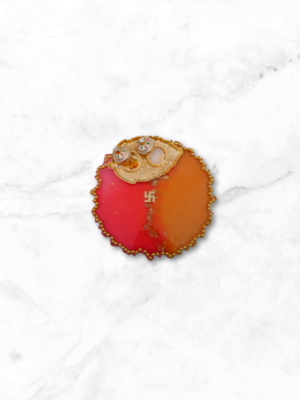 Resin Haldi Kumkum Pooja Thali for Festival