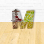 M Alphabet Beautiful Epoxy Resin Keychain