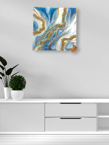 Epoxy Resin Geode Wall Art