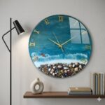 Luxury resin wall clock for modern home décor