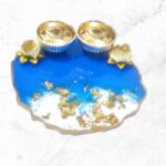 Resin Haldi Kumkum Pooja Thali for Festival