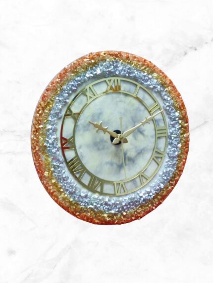 Epoxy Resin Geode Art Wall Clock