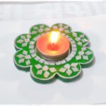 Mirror Art Resin Coated Tealight Holder