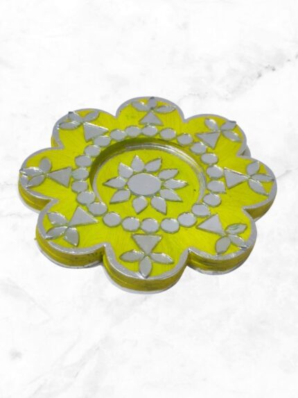 Mirror Art Resin Coated Tealight Holder
