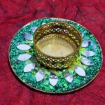 Crystal Coated Resin T-Light Holder