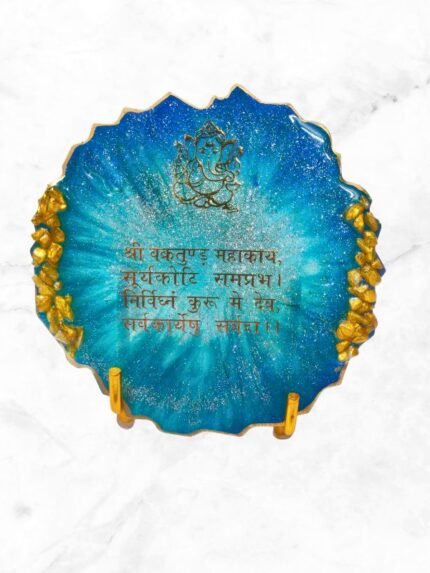Epoxy Resin Ganesh Mantra/Vakratunda Mahakaya Mantra