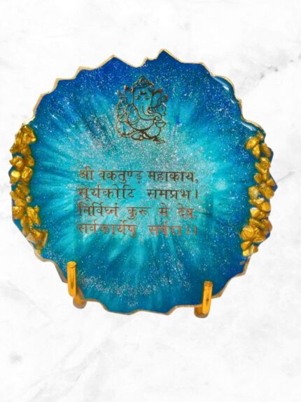 Epoxy Resin Ganesh Mantra/Vakratunda Mahakaya Mantra