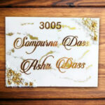 Epoxy Resin Nameplate Glass Finish Glossy Effect