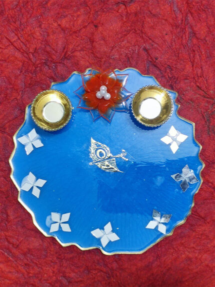 Crystal Coated Resin T-Light Holder