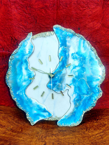 Epoxy Resin Aqua Theme Premium Wall Clock