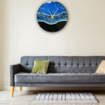 Epoxy Resin Ocean Wall Clock