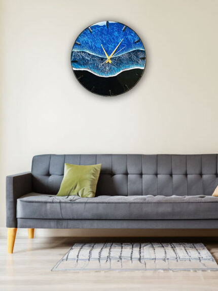 Epoxy Resin Ocean Wall Clock