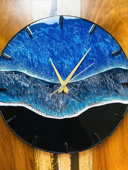 Epoxy Resin Ocean Wall Clock