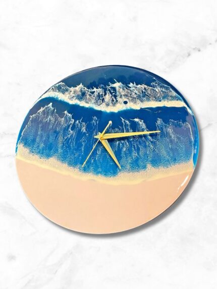 Epoxy Resin Ocean Wall Clock