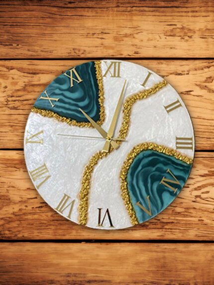 Epoxy Resin Geode Wall Clock