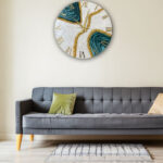 Epoxy Resin Geode Wall Clock
