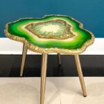 Customizable Colors Epoxy Resin Geode Table