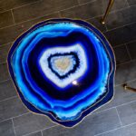 The Geode Crystals Epoxy Epoxy Resin Blue Turquoise Coffee Table