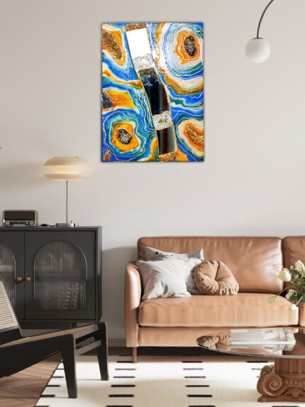 Custom Made Epoxy Resin Geode Art