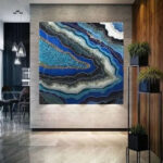 Geode Epoxy Resin Wall Art for Decoration
