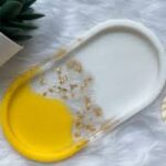 Lemon Gold Epoxy Resin Tray