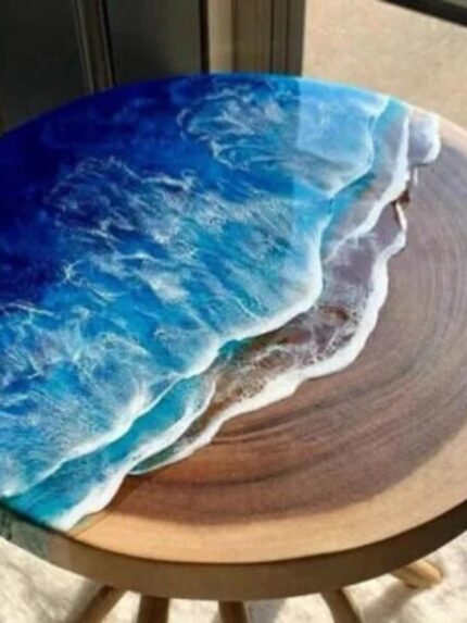 Customizable Colors Epoxy Resin Geode Table
