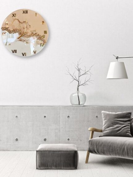 Epoxy Resin Geode Wall Clock