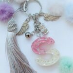 Alphabet S Letter Epoxy Resin Beautiful Keychain