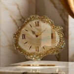 Agate geode Epoxy resin wall clock,resin wall clock