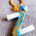 Alphabetical Epoxy Resin keychain
