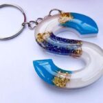 Alphabetical Epoxy resin keychain