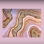 Luxurious  Geode Epoxy Resin Wall Hanging (12x18 inches)