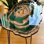 Geode Resin Table with Unique Designs