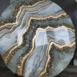Round Shape Epoxy Geode Resin Wall Art – A Statement of Elegance