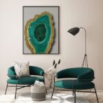 Resin Geode Wall Art Agate Shape