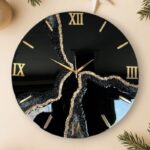 Epoxy Resin Round Wall Clock