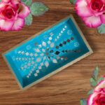 Epoxy Resin Tray with Glass Art