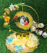 Handmade Resin Haldi Platter