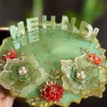 Handmade Resin Mehndi Platter